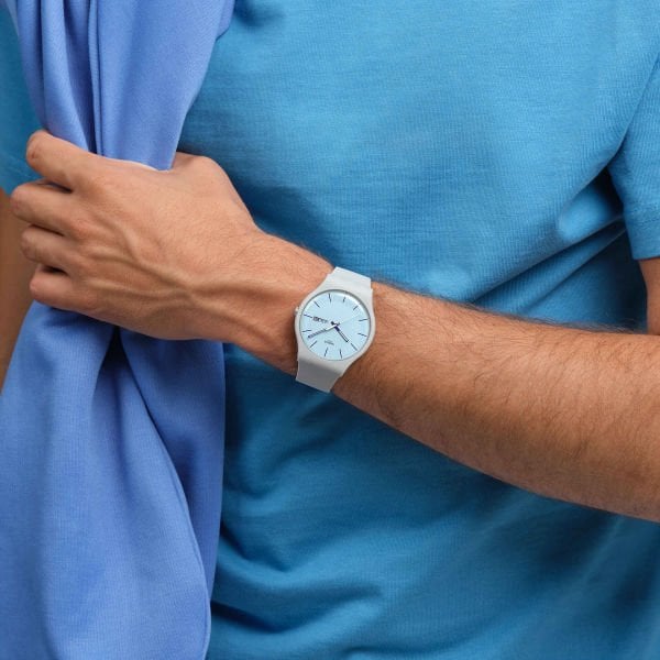 Swatch SO29M702 Blueberry Sky Unisex Kol Saati