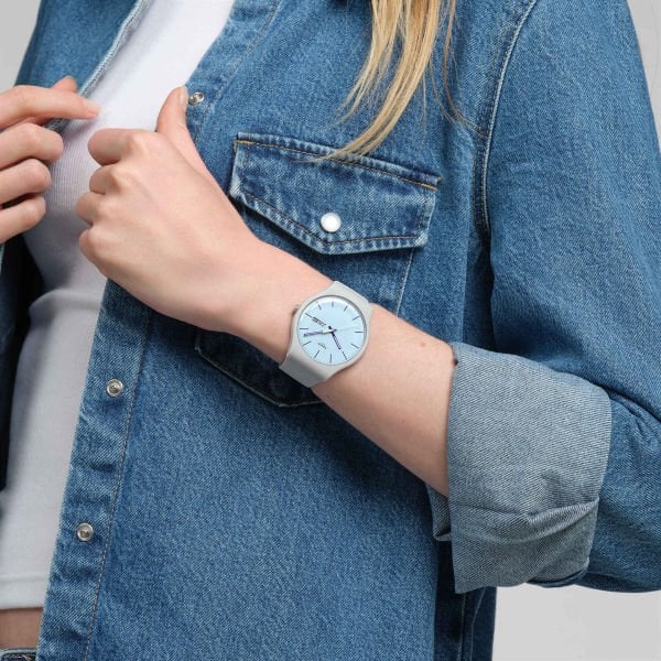 Swatch SO29M702 Blueberry Sky Unisex Kol Saati