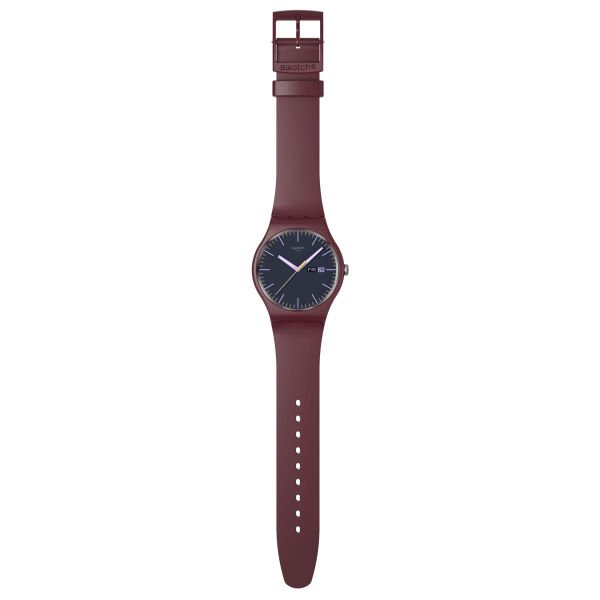 Swatch SO29R707 Burgundy Berry Unisex Kol Saati