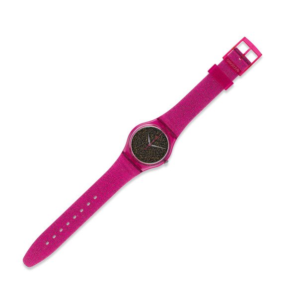 Swatch GP149 Pembe Plastik Silikon Kadın Kol Saati