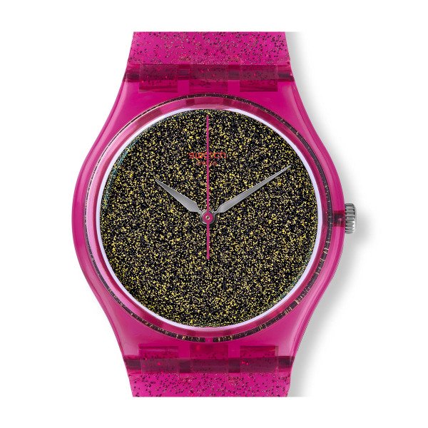 Swatch GP149 Pembe Plastik Silikon Kadın Kol Saati