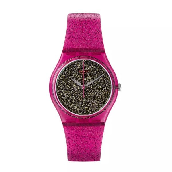 Swatch GP149 Pembe Plastik Silikon Kadın Kol Saati