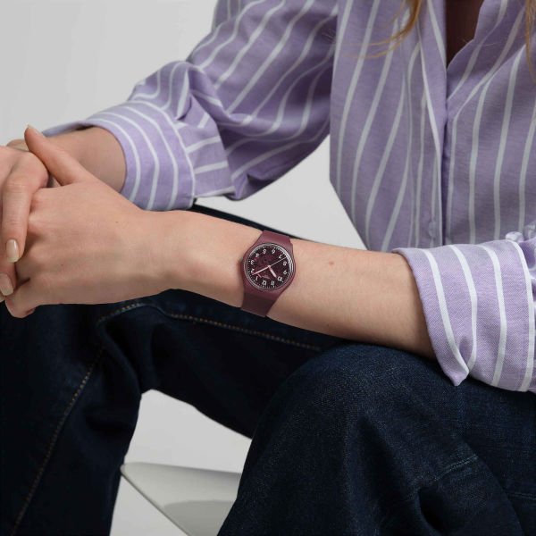Swatch SO28R115 Thru The Crown Glass Kadın Kol Saati