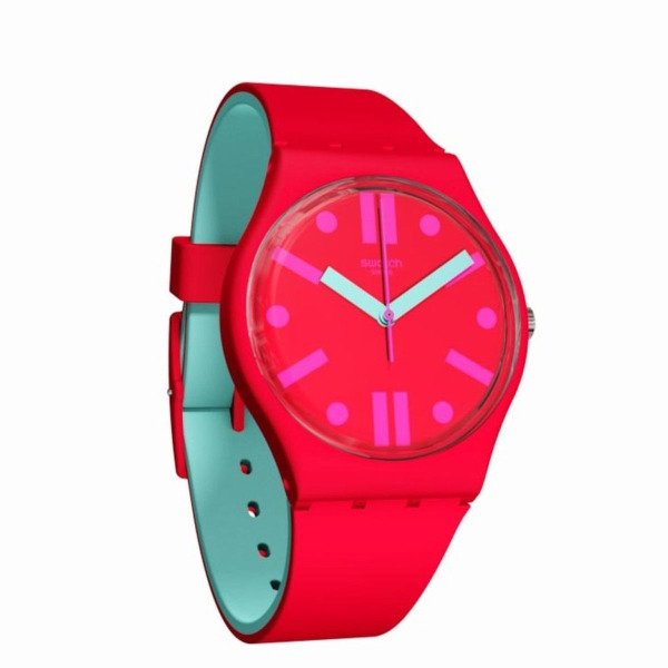 Swatch GR170 Kırmızı Plastik Silikon Kol Saati