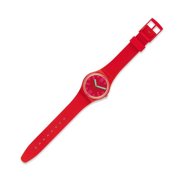 Swatch GR170 Kırmızı Plastik Silikon Kol Saati