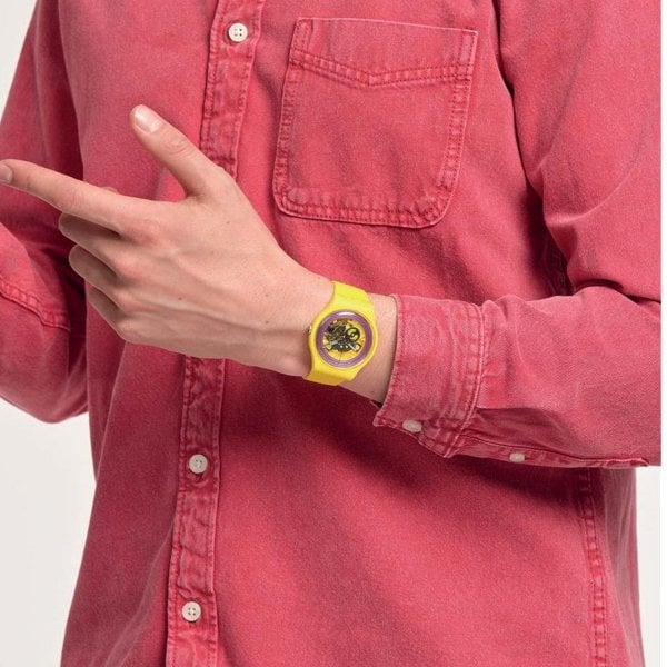 Swatch So29j100 PURPLE RINGS YELLOW