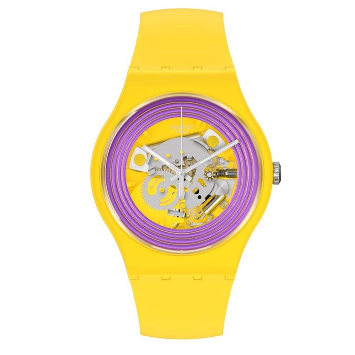Swatch So29j100 PURPLE RINGS YELLOW