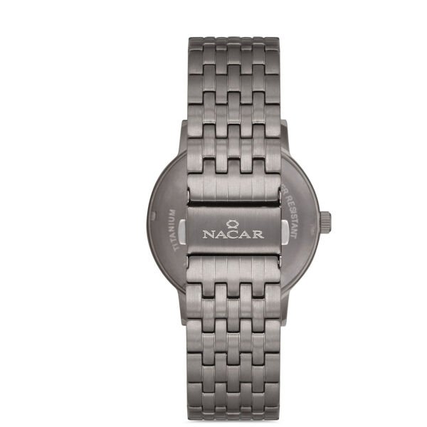 Nacar NC34-250236-TSM TİTANYUM Erkek Kol Saati Safir Cam