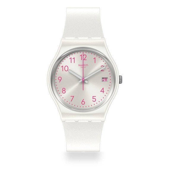 Swatch GW411 Beyaz Plastik Slikon Kadın Kol Saati