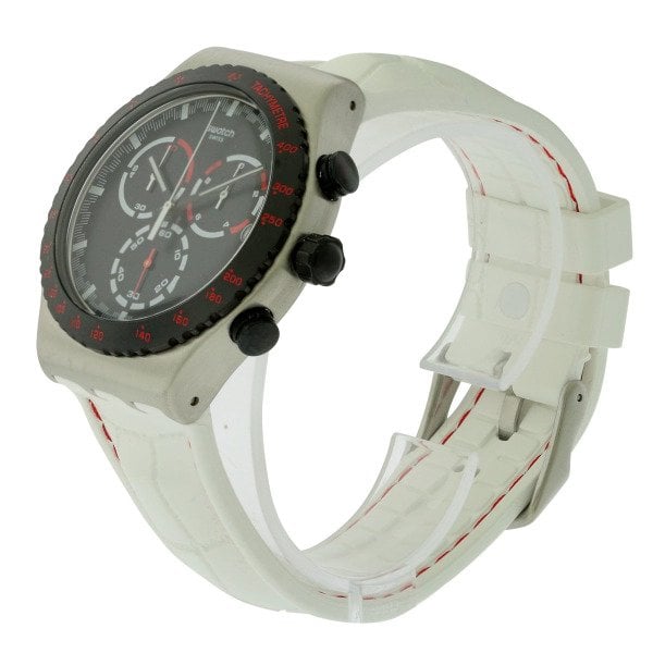 Swatch YVS407 Beyaz Deri Erkek Kol Saati
