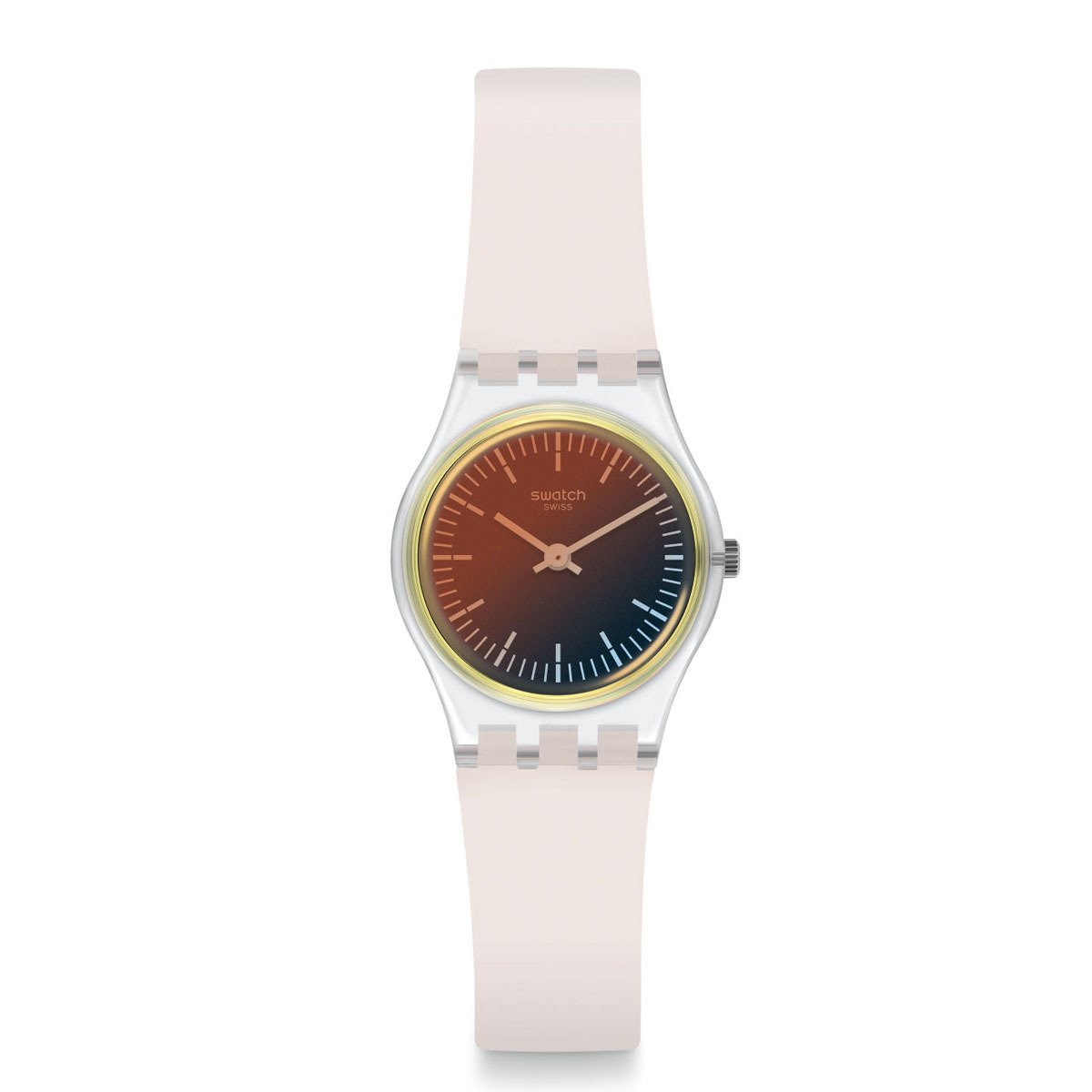 Swatch LK391 Pembe Plastik Silikon Kadın Kol Saati