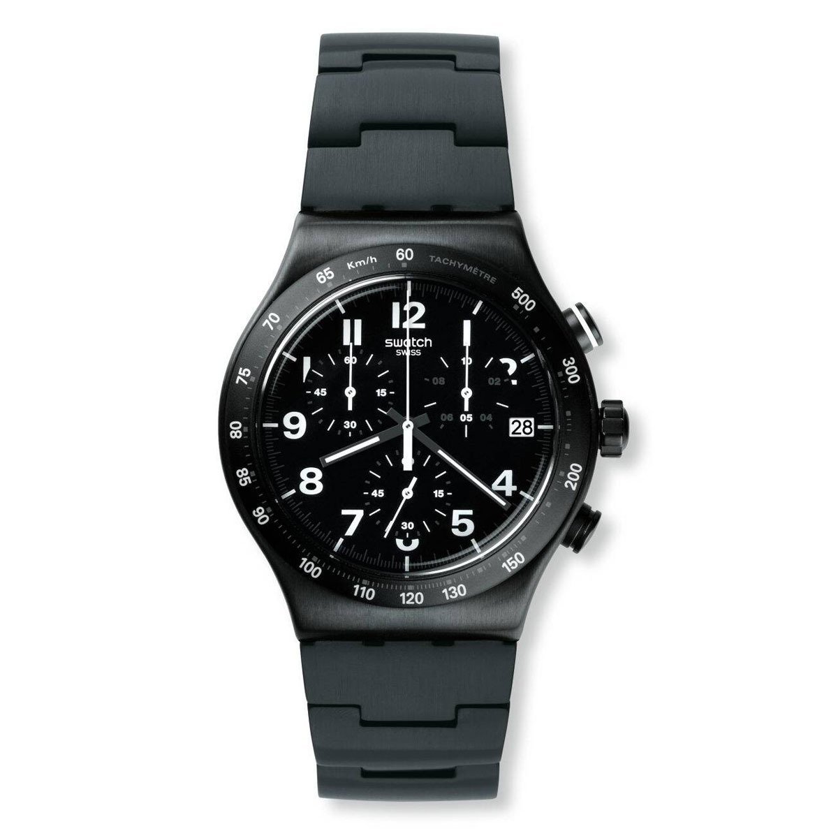 Swatch YVB402G Siyah Çelik Kol Saati