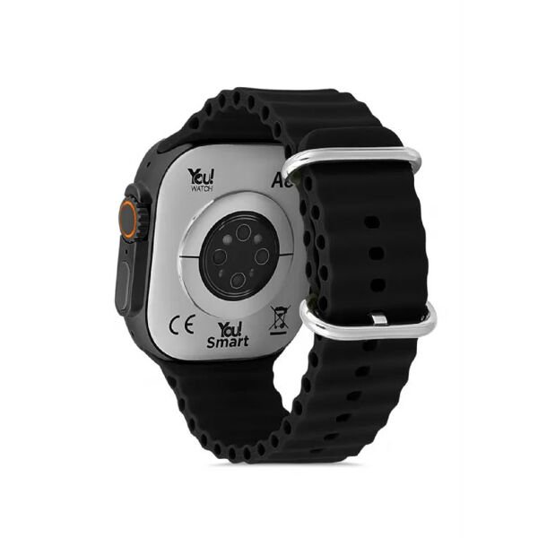 You Watch A8-A80 You Smart Black & Black Silicon Unisex Kol Saati