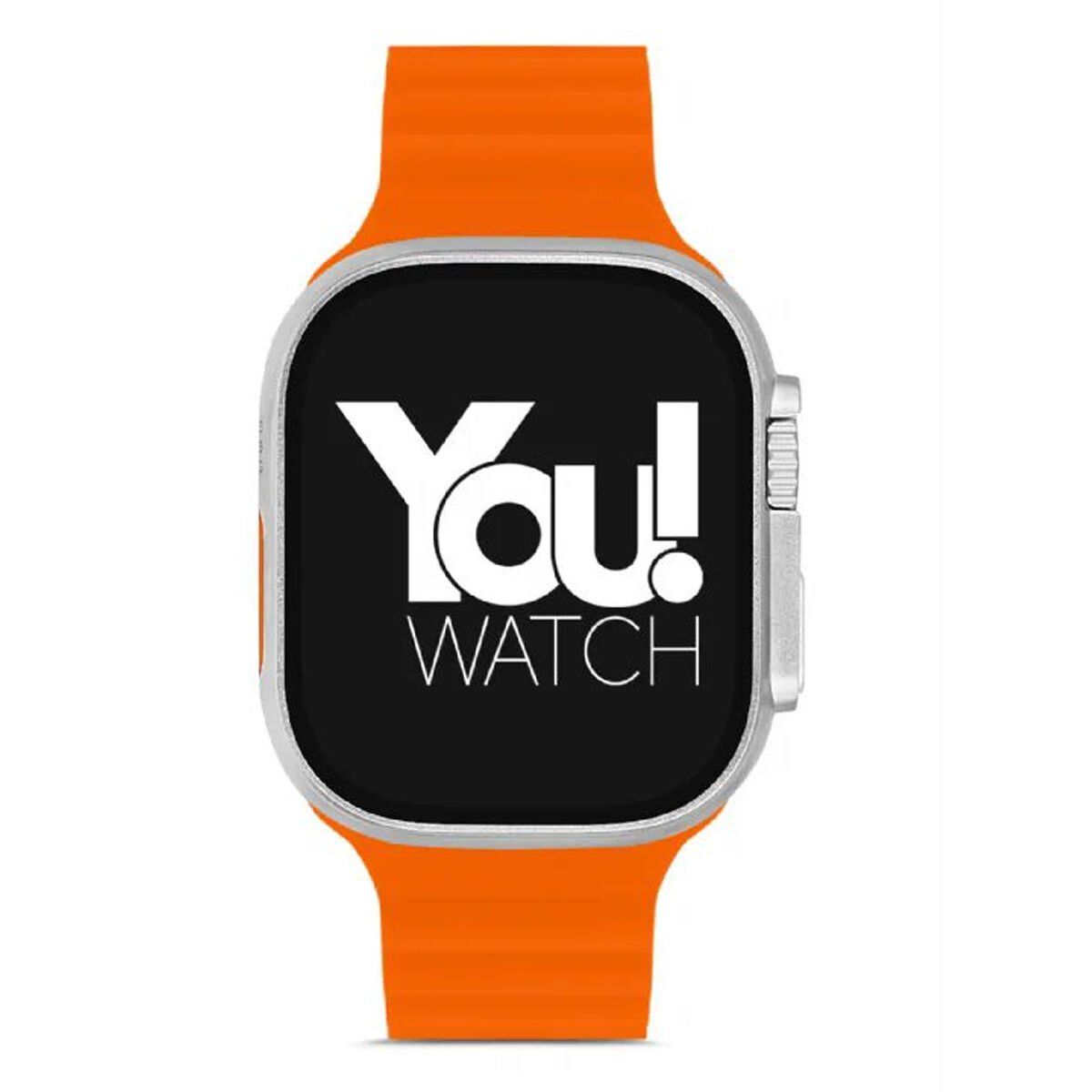 You Watch A8-A87 You Smart Silver & Orange Silicon Unisex Kol Saati