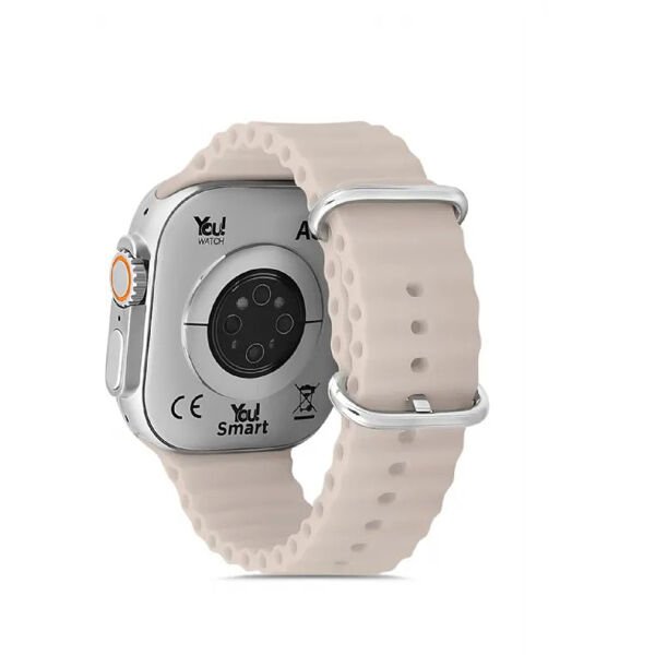 You Watch A8-A85 You Smart Silver & Gray Silicon Unisex Kol Saati