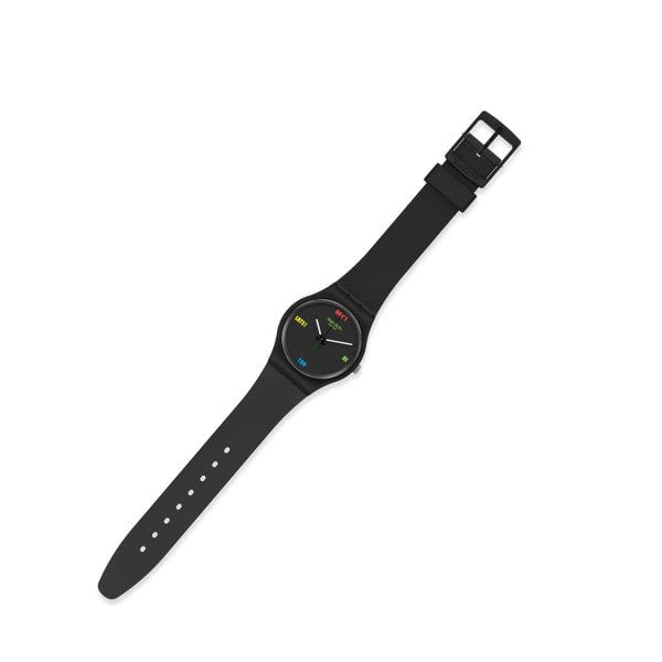 Swatch SO28B102 Siyah Plastik Silikon Kol Saati