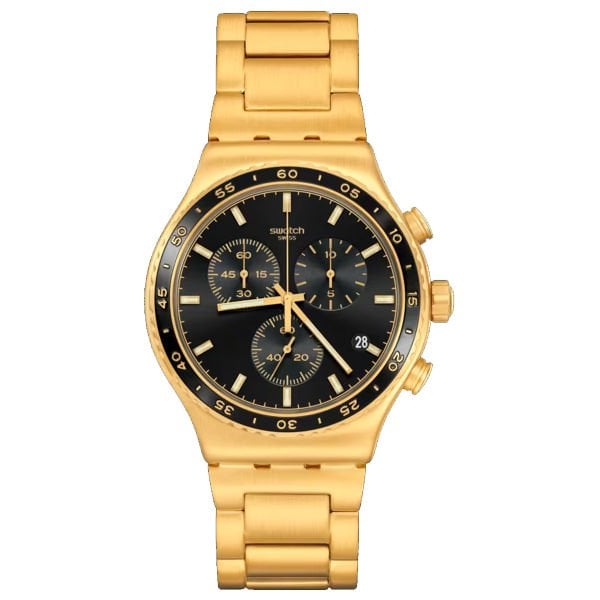 Swatch YVG418G IN THE BLACK Erkek Kol Saati