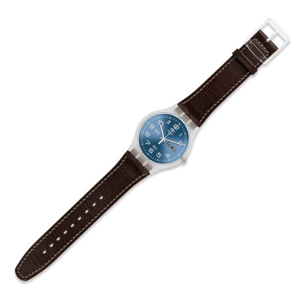Swatch SUOK701 Kahverengi Deri Kol Saati