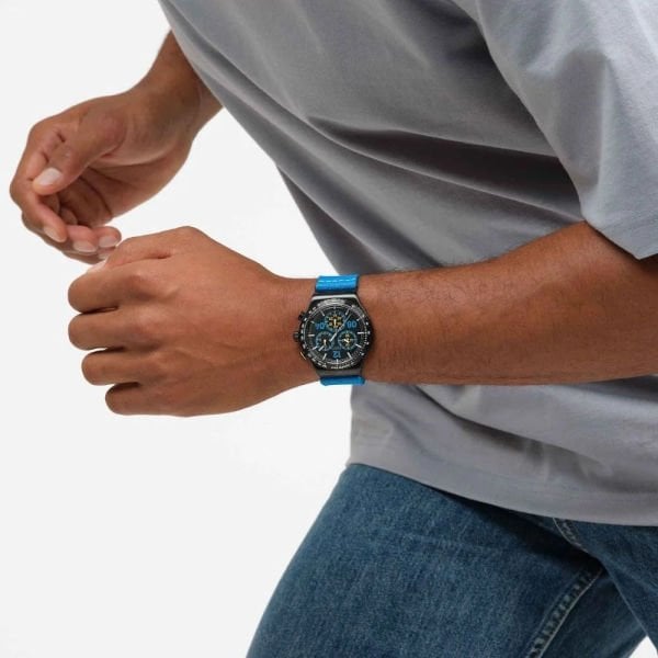 Swatch YVB100 MOMENTS IN BLUE Kol Saati