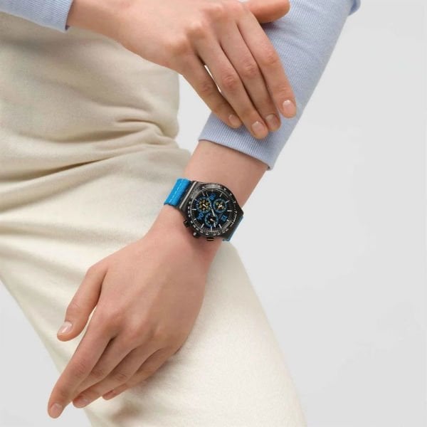 Swatch YVB100 MOMENTS IN BLUE Kol Saati