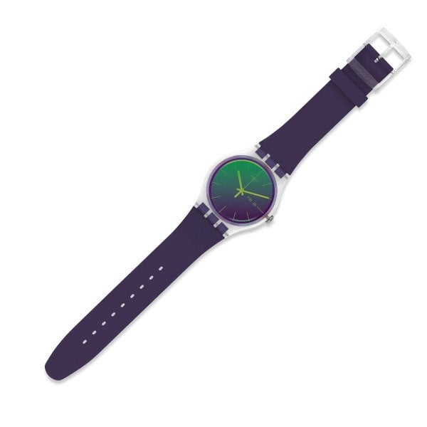 Swatch SUOK712 ( SO29K703) Polapurple Mor Plastik Silikon Kol Saati