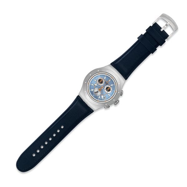 Swatch YOS421 Siyah Deri Unisex Kol Saati