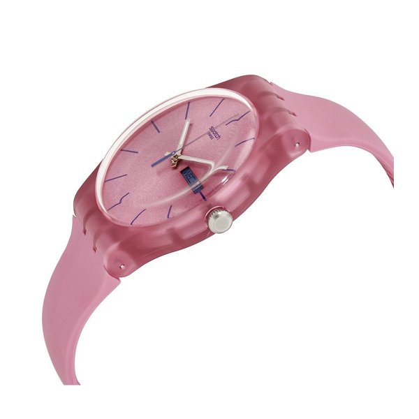 Swatch SUOP700 Pembe Plastik Silikon Kadın Kol Saati