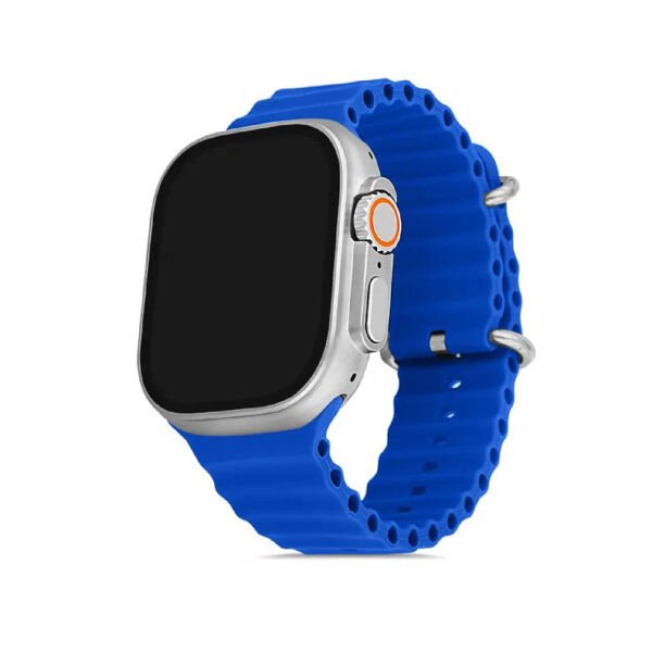 You Watch A8-A84 You Smart Silver & Blue Silicon Unisex Kol Saati