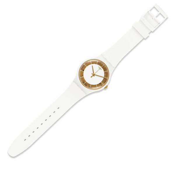 Swatch SUOW158 Beyaz Plastik Silikon Kol Saati