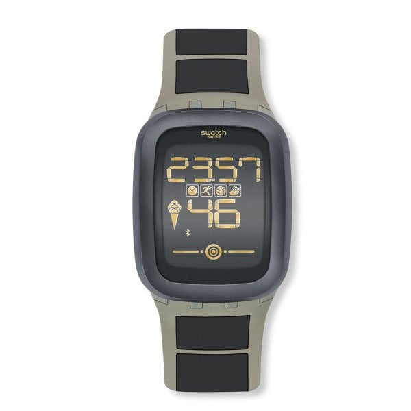 Swatch SUVT100 Dijital Akıllı Plastik Silikon Erkek Kol Saati