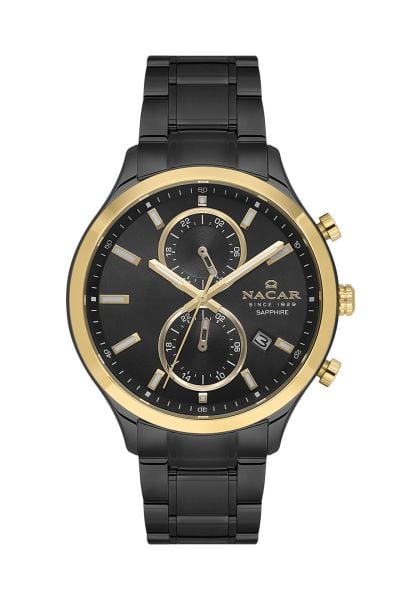 Nacar NC33-298316G-BBCM Safir Erkek Kol Saati