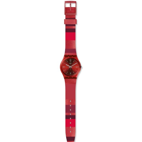 Swatch GR406 Ruberalda Plastik Silikon Kadın Kol Saati