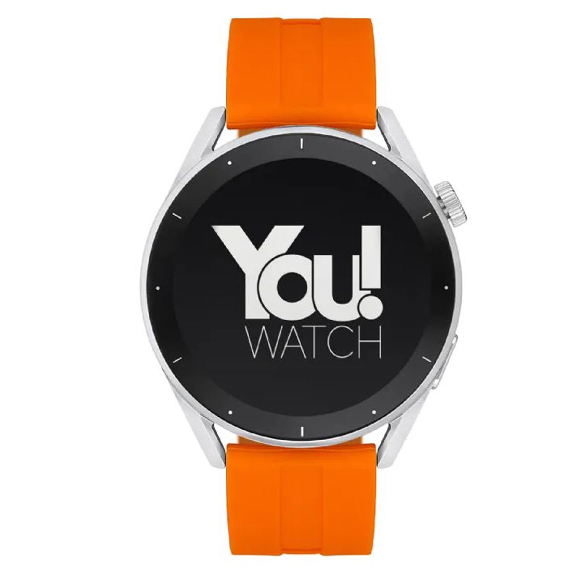 You Watch R12-AR125 You Smart Silver & Orange Silicon Unisex Kol Saati