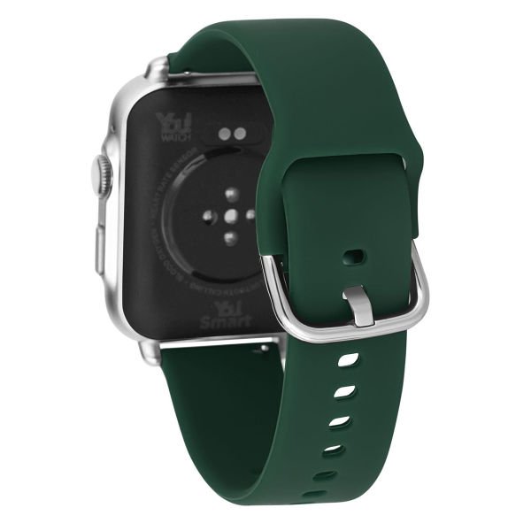 You Watch  F13-YF134 You Smart Silver & Dark Green Silicon Akıllı Kol Saati