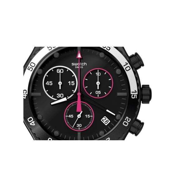 Swatch YVB413 Swatch Magenta at Night Erkek Kol Saati