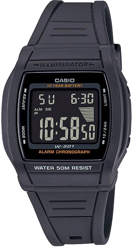 Casio W-201-1BVDF Dijital Kol Saati