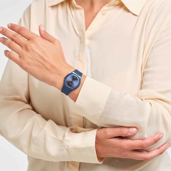 Swatch GN417  Pearlyblue Bayan Kol Saati