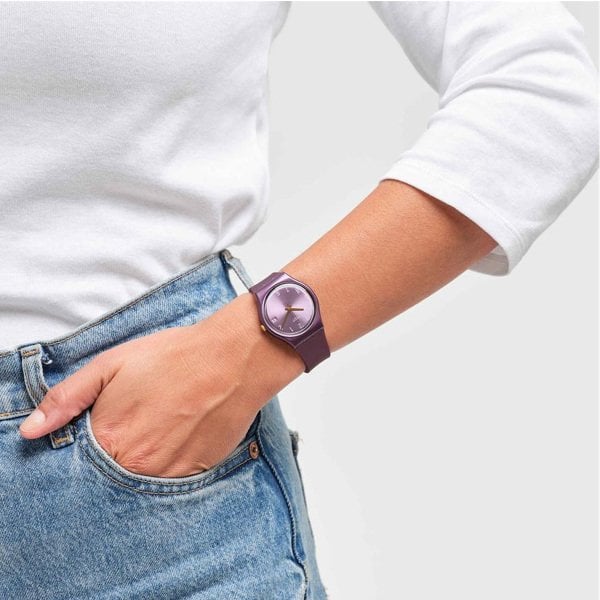 Swatch GV403 Pearlypurple Bayan Kol Saati