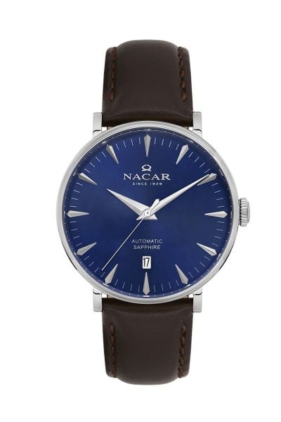 Nacar NC34-29B640-ALL2 Kahverengi Deri Otomatik Safir Erkek Kol Saati