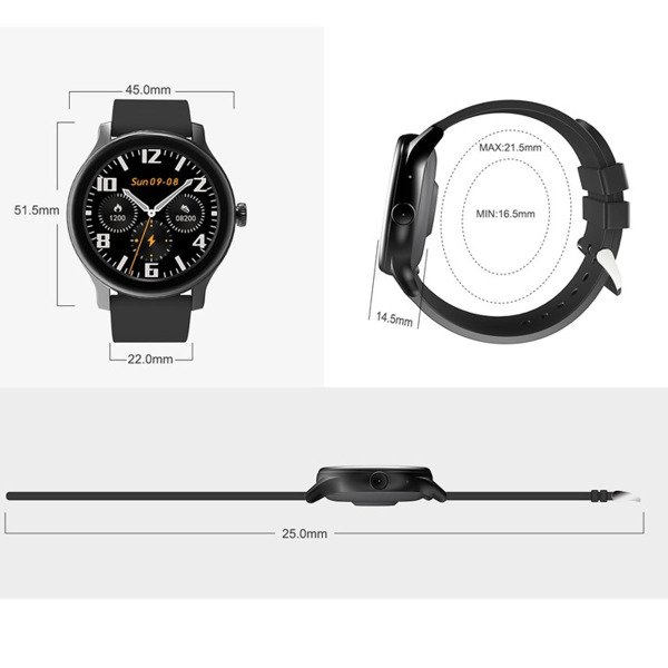 You Watch CT02 Black Akıllı Kol Saati
