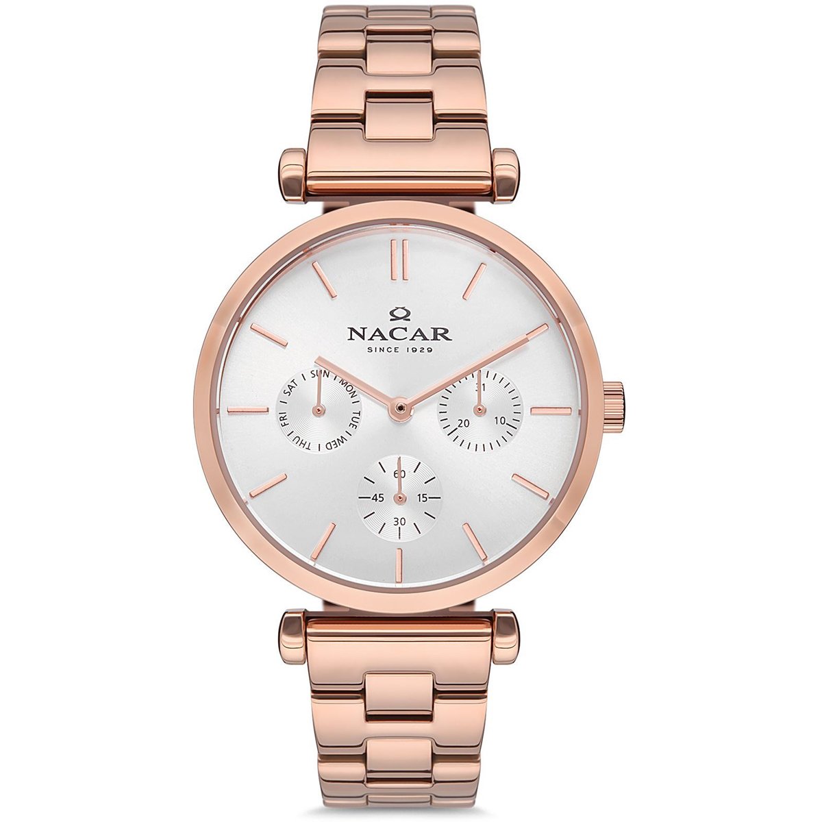Nacar NC36-390112-RSM Pembe Metal Kadın Kol Saati