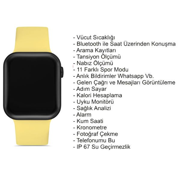 You Watch F3-YF305 You Smart Black & Yellow Silicon Unisex Kol Saati