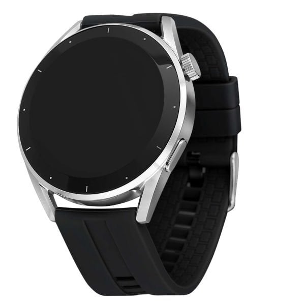 You Watch R12-AR120 You Smart Silver & Black Silicon Unisex Kol Saati