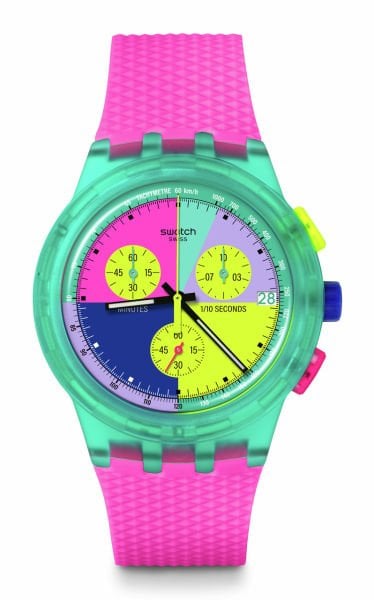 Swatch ASUSG408 Neon SAAT KORDONU SİLİKON