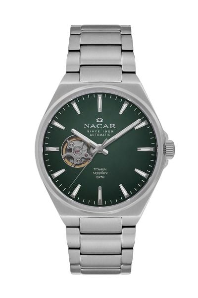 Nacar NC33-258378-ANM Otomatik Safir Erkek Kol Saati