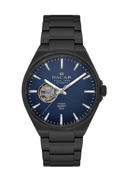 Nacar NC33-258378-BLM Otomatik Safir Erkek Kol Saati