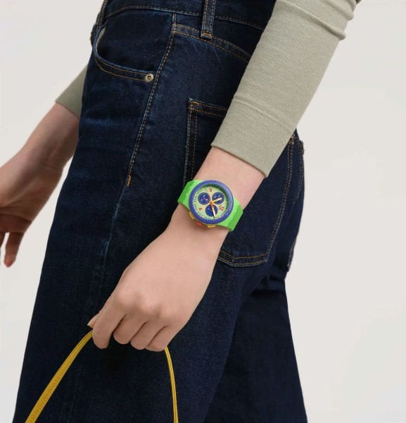 Swatch SUSG101 FLOWING FRESGLY Kol Saati