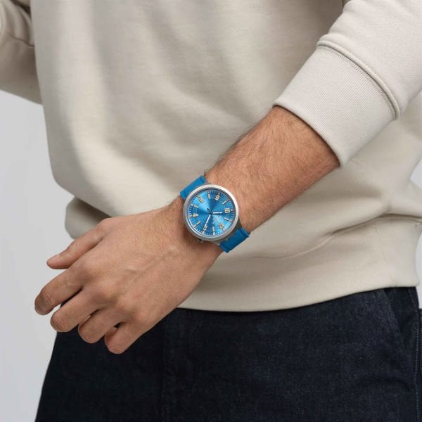 Swatch SB07S115 BLUE IN THE WORKS Kol Saati