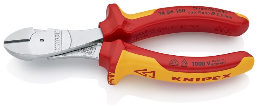 KNIPEX 74 06 160 AĞIR TİP VDE YAN KESKİ