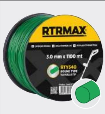 Rtrmax RTY540 Tırpan Misinası Yuvarlak 3,0MMx1100M